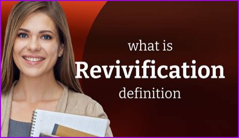 What does revivification meaning?