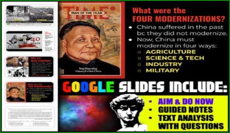 Who proposed four modernizations in china?