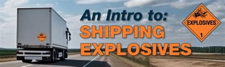 Can you ship explosives?