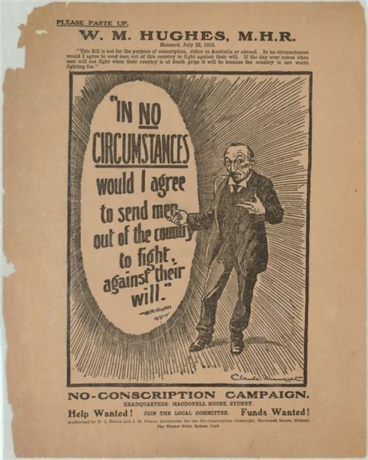 Did Billy Hughes support conscription?
