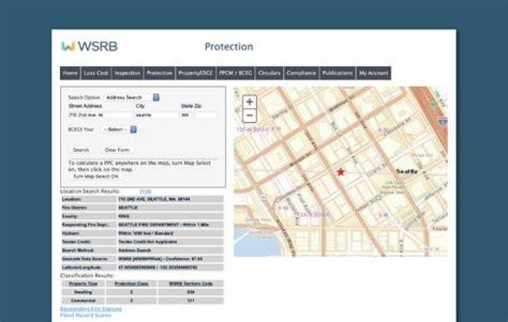 How do I find out the protection class of a property?