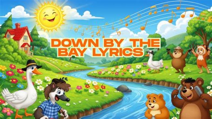 How does the song Down by the banks go?