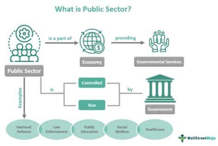 How is the public sector financed?