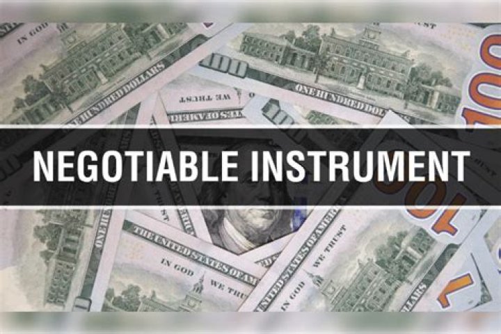 Is cash a negotiable instrument?