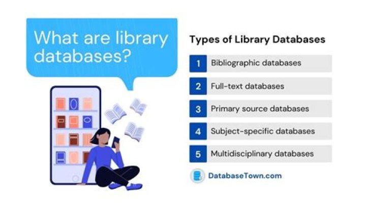 What can a library database do?