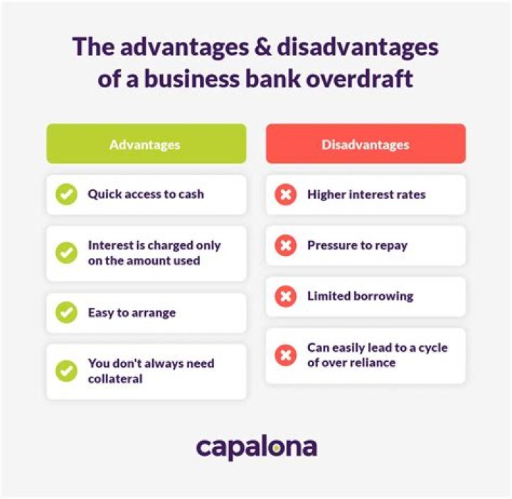 What is bank overdraft advantages and disadvantages?