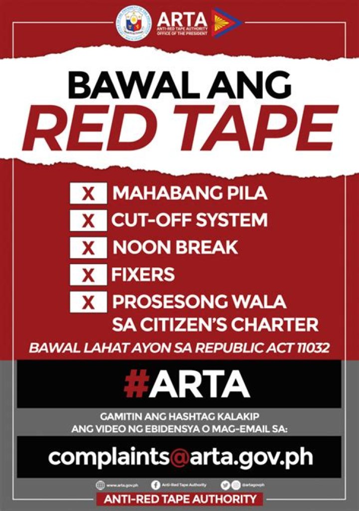 What is red tape in relation to the US government?