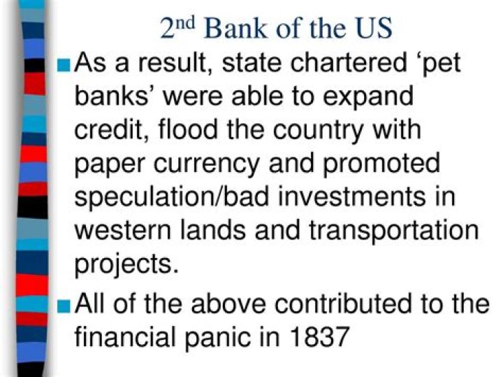 When was the 2nd Bank of the United States set to expire?